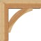 Ekena Millwork Thorton Block Rough Sawn Bracket w/ Offset Brace, Western Red Cedar, 6"W x 20"D x 20"H BKT0604X20X20THR05RWR - alternate 4